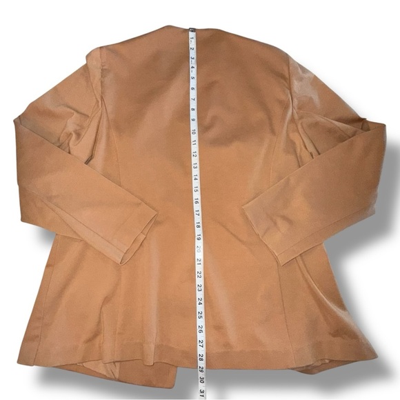 LANE BRYANT Ponte Bryant Collarless Blazer - Tan Women’s 16 - Picture 13 of 16
